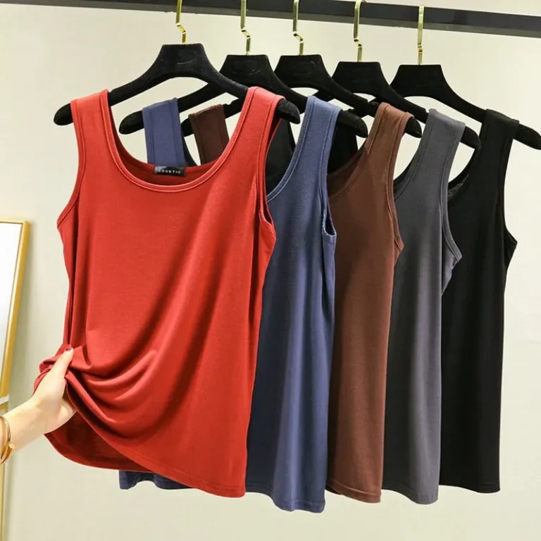 Deep U-Neck tank tops